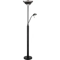 GLOBO LED-Deckenfluter Merlinda schwarz max. 20 Watt