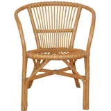Rattanstuhl, Rattansessel, handgefertigt, honigfarben