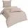 Traumschlaf Uni Streifen Mako-Satin beige 200 x 200 cm + 2 x 40 x 80 cm