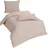 Mako-Satin beige 200 x 200 cm + 2 x 40 x 80 cm