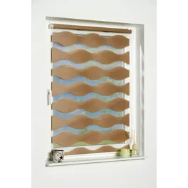 K-HOME Klemmfix Doppelrollo Welle 50 x 150 cm taupe