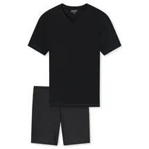 SCHIESSER Shorty Basic kurz V-Ausschnitt Schwarz 54