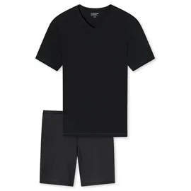 SCHIESSER Shorty Basic kurz V-Ausschnitt Schwarz 54