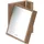 Hansgrohe Rasierspiegel Axor Universal Rectangular neigbar, Wandmontage, brushed red gold