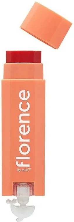 florence by mills Oh Whale getönter Lippenbalsam, transparenter getönter Lippenbalsam – Peach and Pequi Coral, 4,5 g