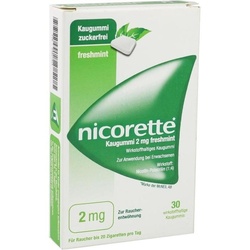 nicorette 2 mg freshmint kaugummi