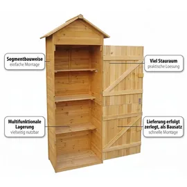 MuCoLa Geräteschrank 0,49 x 0,79 x 1,9 m natur