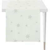 APELT Tischläufer "5842", bunt (silberfarben, weiß), B:46cm L:135cm, Polyacryl, Polyester, Viskose, Tischdecken