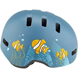 Bell Helme Bell Unisex Jugend Lil Ripper Fahrradhelme, Matte Gray/Blue Fish, Einheitsgröße