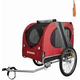 Bonin Npet Hundeanhänger - Red / Grey - Max 40 kg