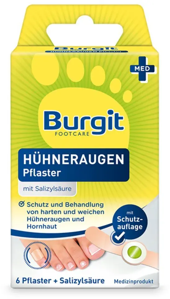 Burgit Hühneraugen Pflaster 6 St 6 St Pflaster