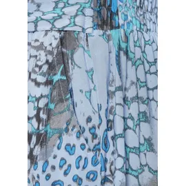 Buffalo Palazzohose mit Animalprint und elastischem Bund, Schlupfhose, Stoffhose Gr. 38 N-Gr, blau bedruckt, , 62026065-38 N-Gr