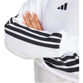 adidas Essentials Sweatshirt 3-Streifen Weiß/Schwarz XS
