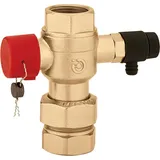 Caleffi Kappenventil 558056 3/4"x1", mit Entleerung, für Ausdehnungsgefäße