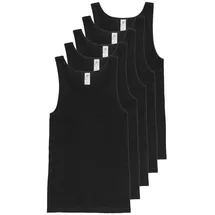 haasis bodywear 5er-Set: Unterhemd in schwarz | Gr.: XXL