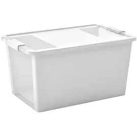 KIS Aufbewahrungsbox Bi Box 55 x 35 x 28 cm 1-tlg. weiß-transparent