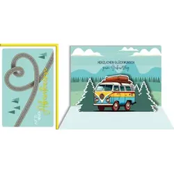 Geburtstagskarte Pop-up Camper 512624 Bild