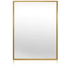 Casa Chic Croxley Wandspiegel Metallrahmen rechteckig 70 x 50 cmGold