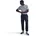 CLUB BB CARGO PANT Jogginghose Blau M