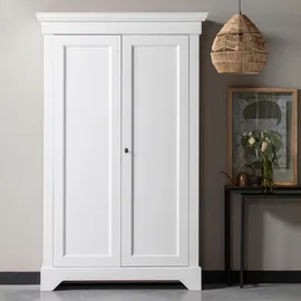 Woood Isabel Garderobenschrank 191 x 118 x 0 weiß