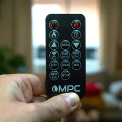 Mpc Camino Caldera Standkamin Mit Rahmen Und 1500w Elektrobrenner Türkis