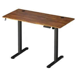 Relaxdays Schreibtisch Höhenverstellbar Industrial Schwarz / Braun