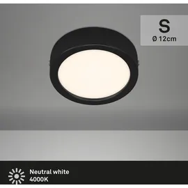 Brilo LED Deckenleuchte 12 cm schwarz