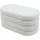Rebecca Mobili Pouf Polyester 38 x 76 x 38 cm Weiß