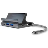 4smarts 7in1 Hub Universal Tablet und Phone Stand plus DeX-Modus grau