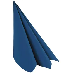 VEPATIM 50x Servietten Airlaid 40x40cm 1/4 -Falz stoffähnlich hochwertig dunkelblau