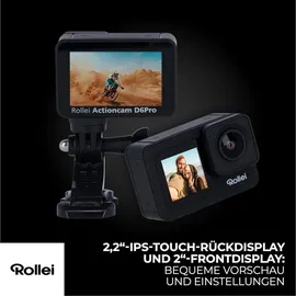 Rollei D6Pro 5K Ultra HD Action Cam Schwarz