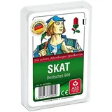 Zehnerpaket/ 10 Stück / 10x Ass Altenburger - Skat - Deutsches Bild - Deutsches Blatt / Kornblume - Kartenspiel/ Kartenspiele, weiß