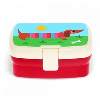 Rex London Lunchbox Sausage Dog Dackel mit herausnehmbaren Fach