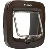 PetSafe - Mikrochip-Katzenklappe - Außen- oder Innentür für Katzen - RFID-Zugang für bis zu 40 Haustiere - 4 Verschlussoptionen, Wetterfest, Einfache DIY Montage - Braun