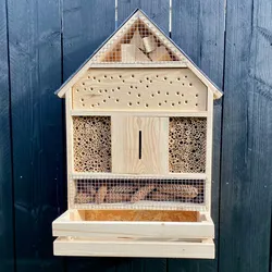 Insektenhotel Pflanzenbuffet mit Schieferdach
