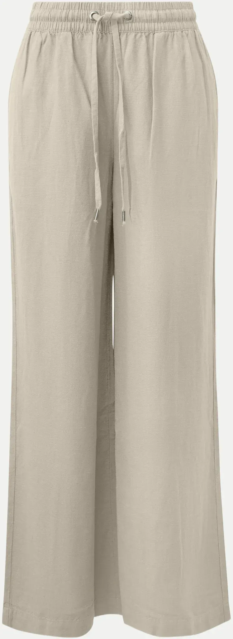 Wide-Leg Hose aus Leinenmix Beige 38/30