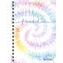 Herlitz Notizbuch A6 mehrfarbig kariert