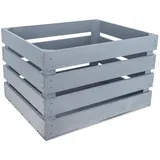 Creative Deco Aufbewahrungskiste 50 x 40 x 30 cm 30-tlg. grau