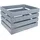 Creative Deco Aufbewahrungskiste 50 x 40 x 30 cm 30-tlg. grau