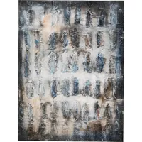Kare Leinwandbild Shadows Grau 90x120cm",
