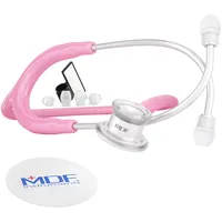 MDF Instruments MD One- Premium Zweikopf-Stethoskop aus rostfreiem Stahl für Säuglinge und Neugeborene - Gratis-Parts-for-Life &30 Jahre-Garantie - Rosa (MDF777I-01)