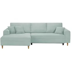 Ecksofa  Benedita ¦ grün ¦ Maße (cm): B: 275 H: 91 T: 173