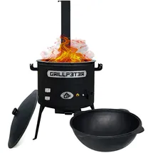 Grillpeter Utschak Asamat Ø 45 cm Gusseisen Schwarz