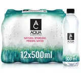 AQUA CARPATICA 500ml x 12 Naturally Sparkling Sprudel Natürliches Mineralwasser, Natriumarm, Nitratfrei, Mit Natürlichen Elektrolyten, Calcium und Magnesium, Natürlich prickelnd, 100% Recycelbar