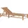 Beliani Ligure Gartenliege 199 x 74 x 72 cm Hellbraun
