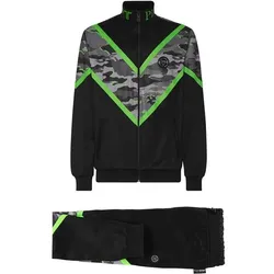 PLEIN SPORT Herren Sportanzug NEON AMAZON EDITION, Schwarz, M