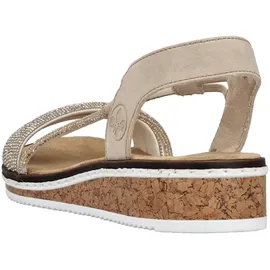 Rieker FSK Damen Sandalen für Damen, beige, Größe 40 EU