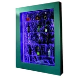 JVmoebel Zimmerbrunnen trennwand regal Wasserwand Säule Wassersäulen Led Regale Edelstahl Bar, Made in Europa beige