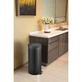 V-Part Tritt-Mülleimer 30 l Schwarz