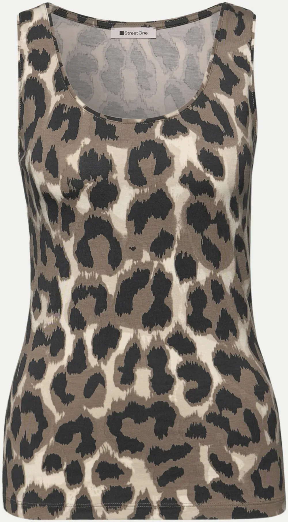 Top mit Animalprint Mehrfarbig 42